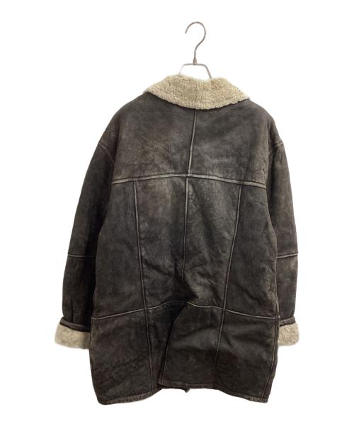 ECHT LAMMFELL（イーシーエイチティー）ECHT LAMMFELL (イーシーエイチティー) ムートンコート ブラウン サイズ:38の古着・服飾アイテム