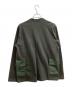 COMME des GARCONS HOMME (コムデギャルソン オム) ナイロンポケットVネックカーディガン　HI-T014　AD2021 オリーブ サイズ:L：21000円