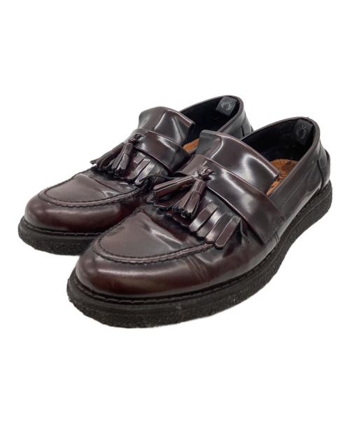 GEORGE COX（ジョージコックス）GEORGE COX　 (ジョージコックス) FRED PERRY (フレッドペリー) Tassel Loafer / タッセルローファー ブラウン サイズ:10の古着・服飾アイテム