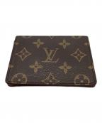 LOUIS VUITTONルイ ヴィトン）の古着「ポルト2カルト・ヴェルティカル ポルト2カルト・ヴェルティカル  / パスケース / M60533」｜ブラウン