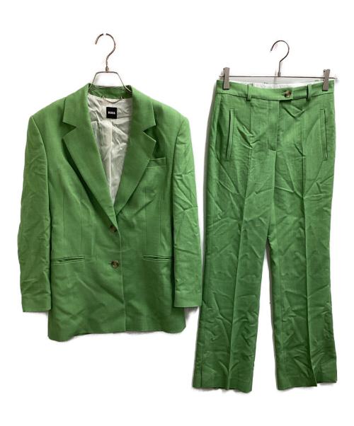 BOSS（ボス）BOSS (ボス) セットアップスーツ グリーン サイズ:UK6の古着・服飾アイテム