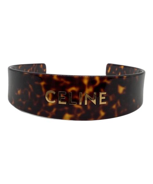 CELINE（セリーヌ）CELINE (セリーヌ) ヘアバンド / 46Y376CEA.19AG ブラウンの古着・服飾アイテム
