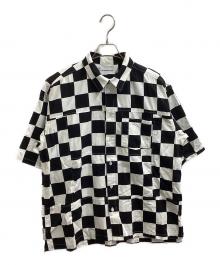 MIYAGIHIDETAKA（ミヤギヒデタカ）の古着「Bandana SS shirt」｜ブラック×ホワイト