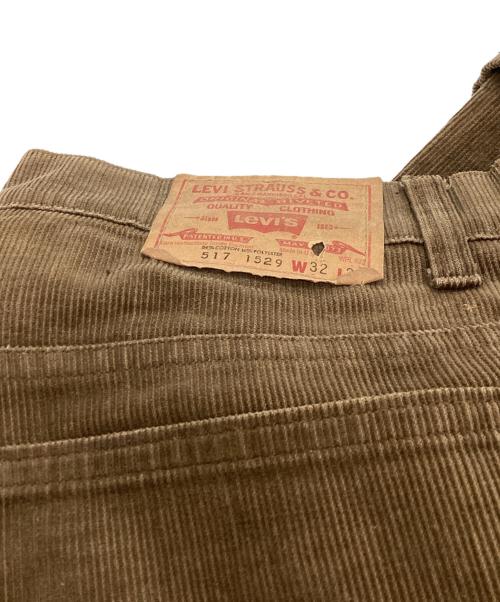 LEVI'S（リーバイス）LEVI'S (リーバイス) コーデュロイパンツ　/　517-1529　/　USA製 80s ボタン裏54 42TALON ブラウン サイズ: W32×L32の古着・服飾アイテム