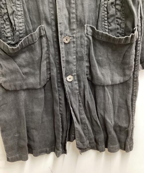 nest Robe（ネストローブ）nest Robe (ネストローブ) リネンコート グレー サイズ:表記無しの古着・服飾アイテム