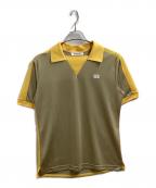WALES BONNERウェールズボナー）の古着「Logo colorblocked polo shirt　/　P01012685　/　25SS」｜ブラウン