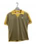WALES BONNER（ウェールズボナー）の古着「Logo colorblocked polo shirt　/　P01012685　/　25SS 」｜ブラウン