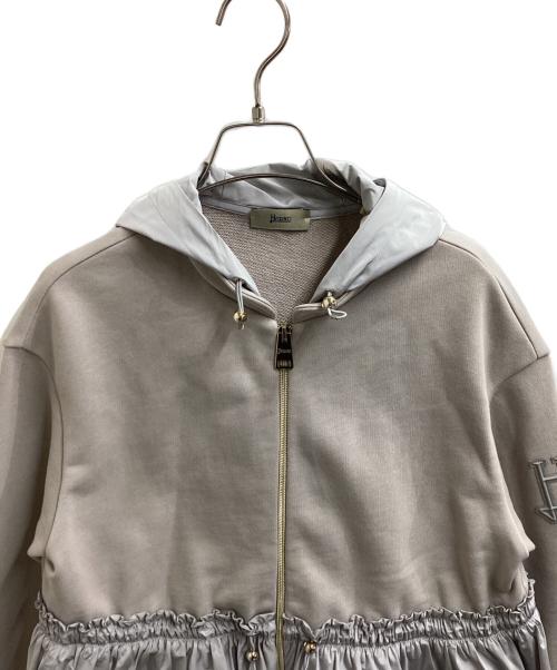 HERNO（ヘルノ）HERNO (ヘルノ) フーデッドショートコート / JC000030D  グレー サイズ:38の古着・服飾アイテム
