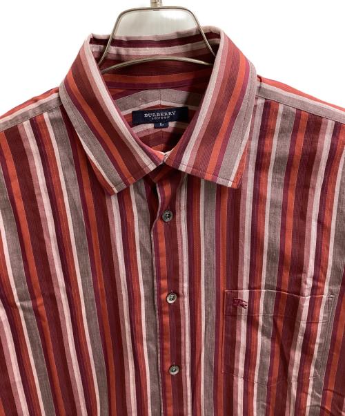 BURBERRY LONDON（バーバリーロンドン）BURBERRY LONDON (バーバリーロンドン) ストライプシャツ / BBW83-717-18 レッド サイズ:Lの古着・服飾アイテム