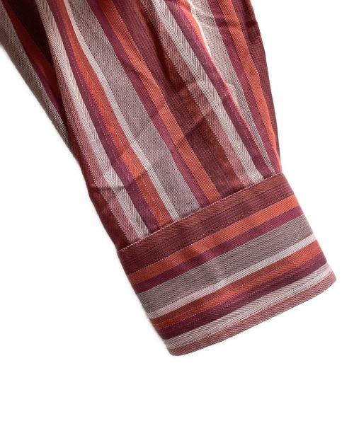 BURBERRY LONDON（バーバリーロンドン）BURBERRY LONDON (バーバリーロンドン) ストライプシャツ / BBW83-717-18 レッド サイズ:Lの古着・服飾アイテム