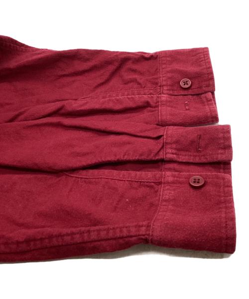 SUPREME（シュプリーム）Supreme (シュプリーム) Solid Flannel zip up shirt　16AW レッド サイズ:Lの古着・服飾アイテム