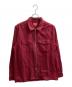 Supreme（シュプリーム）の古着「Solid Flannel zip up shirt　16AW」｜レッド