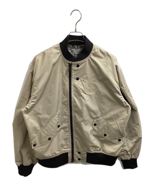 Onitsuka Tiger（オニツカタイガー）Onitsuka Tiger (オニツカタイガー) BOMBER JACKET / ボンバージャケット / 2183B594 ベージュ サイズ:Mの古着・服飾アイテム