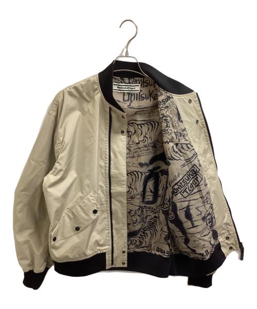 Onitsuka Tiger（オニツカタイガー）Onitsuka Tiger (オニツカタイガー) BOMBER JACKET / ボンバージャケット / 2183B594 ベージュ サイズ:Mの古着・服飾アイテム