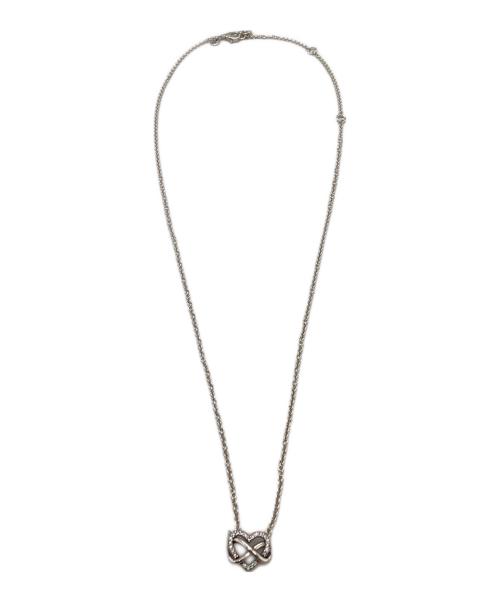 PANDORA（パンドラ）PANDORA (パンドラ) Sparkling Infinity Heart Collier Necklace シルバーの古着・服飾アイテム
