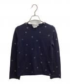 COMME des GARCONS COMME des GARCONSコムデギャルソン コムデギャルソン）の古着「ドット柄ニット / RB-N009 / AD2008」｜ネイビー