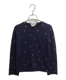COMME des GARCONS COMME des GARCONS（コムデギャルソン コムデギャルソン）の古着「ドット柄ニット / RB-N009 / AD2008」｜ネイビー