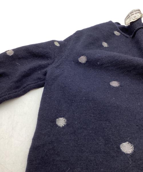 COMME des GARCONS COMME des GARCONS（コムデギャルソン コムデギャルソン）COMME des GARCONS COMME des GARCONS (コムデギャルソン コムデギャルソン) ドット柄ニット / RB-N009 / AD2008 ネイビー サイズ:SSの古着・服飾アイテム