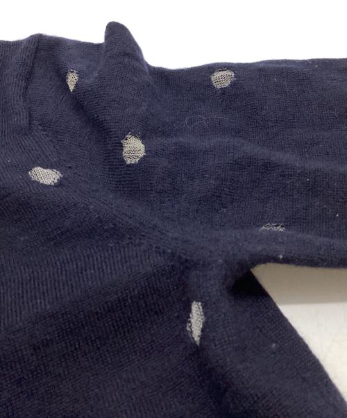 COMME des GARCONS COMME des GARCONS（コムデギャルソン コムデギャルソン）COMME des GARCONS COMME des GARCONS (コムデギャルソン コムデギャルソン) ドット柄ニット / RB-N009 / AD2008 ネイビー サイズ:SSの古着・服飾アイテム