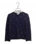 COMME des GARCONS COMME des GARCONS（コムデギャルソン コムデギャルソン）の古着「ドット柄ニット / RB-N009 / AD2008」｜ネイビー