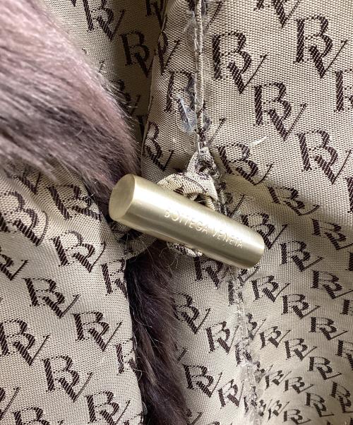 BOTTEGA VENETA（ボッテガベネタ）BOTTEGA VENETA (ボッテガベネタ) BV柄 スパンコールファージャケット ベージュ サイズ:42の古着・服飾アイテム