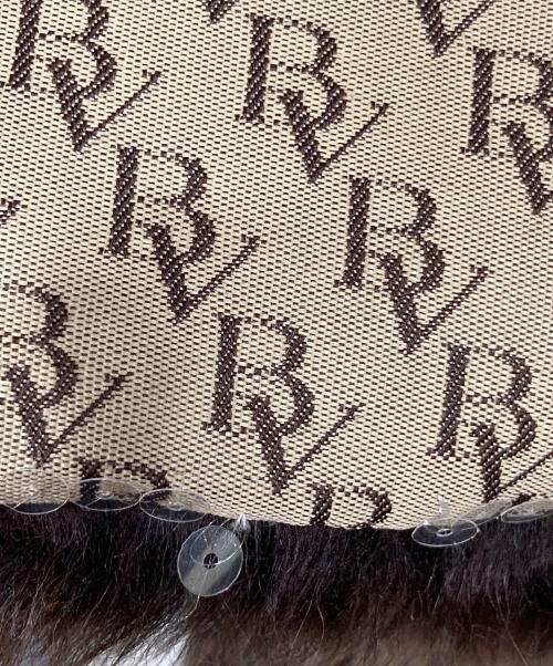 BOTTEGA VENETA（ボッテガベネタ）BOTTEGA VENETA (ボッテガベネタ) BV柄 スパンコールファージャケット ベージュ サイズ:42の古着・服飾アイテム