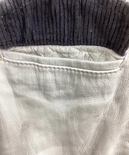 Schott（ショット）Schott (ショット) CLASSIC RACER LEATHER JACKET ホワイト サイズ:Sの古着・服飾アイテム