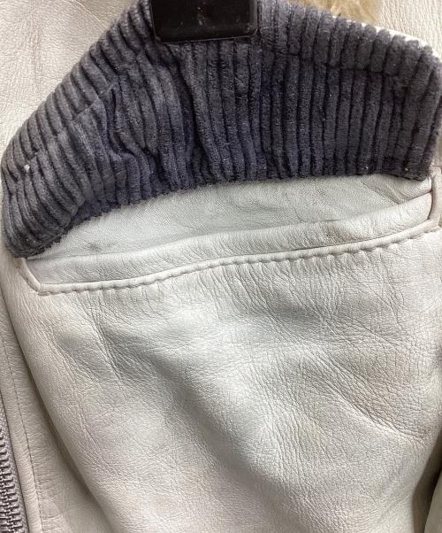 Schott（ショット）Schott (ショット) CLASSIC RACER LEATHER JACKET ホワイト サイズ:Sの古着・服飾アイテム
