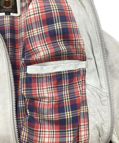 Schott（ショット）Schott (ショット) CLASSIC RACER LEATHER JACKET ホワイト サイズ:Sの古着・服飾アイテム