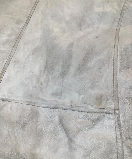 Schott（ショット）Schott (ショット) CLASSIC RACER LEATHER JACKET ホワイト サイズ:Sの古着・服飾アイテム