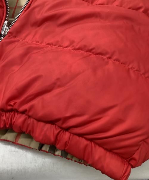 BURBERRY（バーバリー）BURBERRY (バーバリー) ダウンジャケット レッド サイズ:18Mの古着・服飾アイテム