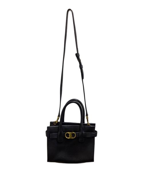 TORY BURCH（トリーバーチ）TORY BURCH (トリーバーチ) 2WAYショルダーバッグ ブラックの古着・服飾アイテム