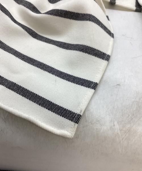 tibi（ティビ）tibi (ティビ) ストライプスカート ホワイト サイズ:2の古着・服飾アイテム