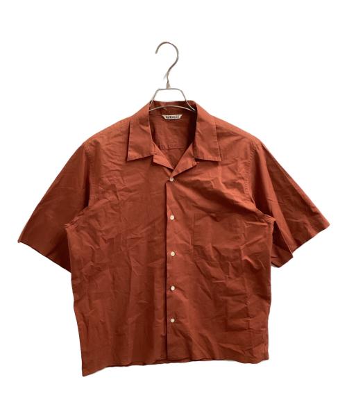 AURALEE（オーラリー）AURALEE (オーラリー) SELVEDGE WEATHER CLOTH SHIRTS　A8SS02WC ブラウン サイズ:4の古着・服飾アイテム