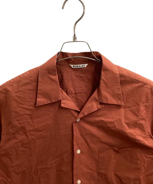 AURALEE（オーラリー）AURALEE (オーラリー) SELVEDGE WEATHER CLOTH SHIRTS　A8SS02WC ブラウン サイズ:4の古着・服飾アイテム