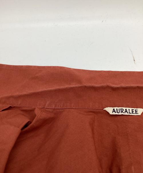 AURALEE（オーラリー）AURALEE (オーラリー) SELVEDGE WEATHER CLOTH SHIRTS　A8SS02WC ブラウン サイズ:4の古着・服飾アイテム