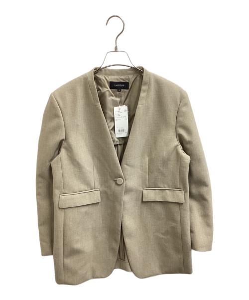 UNTITLED（アンタイトル）UNTITLED (アンタイトル) リネンライクキャンバス カラーレスジャケット　153-42401 ベージュ サイズ:Mの古着・服飾アイテム