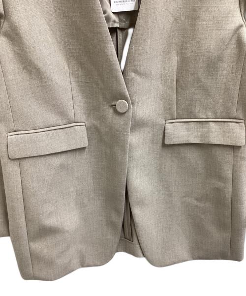 UNTITLED（アンタイトル）UNTITLED (アンタイトル) リネンライクキャンバス カラーレスジャケット　153-42401 ベージュ サイズ:Mの古着・服飾アイテム