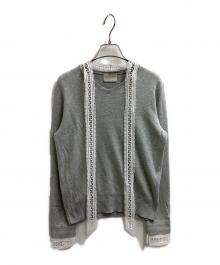 UNITED ARROWS（ユナイテッドアローズ）の古着「4WAY ボウタイレース ニット」｜グレー