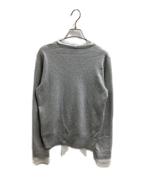 UNITED ARROWS（ユナイテッドアローズ）UNITED ARROWS (ユナイテッドアローズ) 4WAY ボウタイレース ニット グレー サイズ:FREEの古着・服飾アイテム