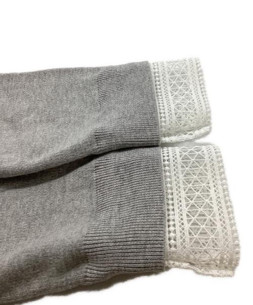 UNITED ARROWS（ユナイテッドアローズ）UNITED ARROWS (ユナイテッドアローズ) 4WAY ボウタイレース ニット グレー サイズ:FREEの古着・服飾アイテム