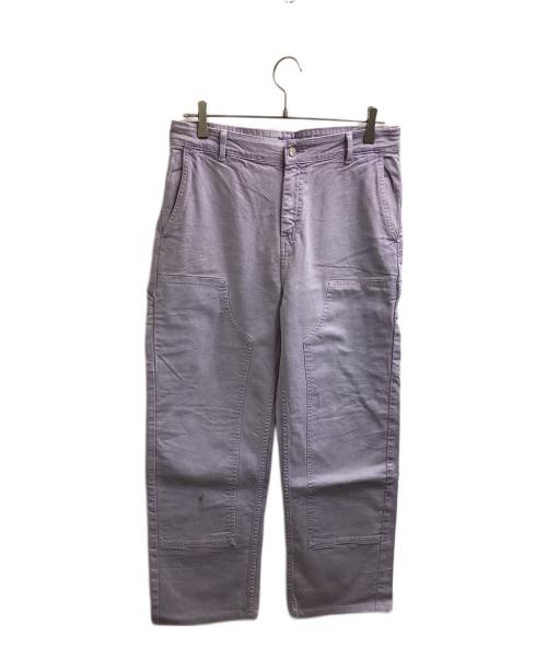 Carhartt WIP（カーハート ワーク イン プログレス）CARHARTT WIP (カーハート ワーク イン プログレス) ダブルニーパンツ / I032028 パープル サイズ:28の古着・服飾アイテム