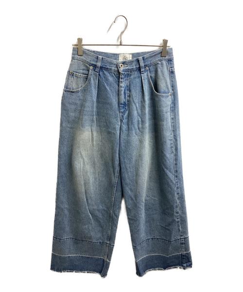 CAMPHOR WOOD（カンファーウッド）CAMPHOR WOOD (カンファーウッド) washed cut off baggy denim　/　CW0021 インディゴ サイズ:Sの古着・服飾アイテム
