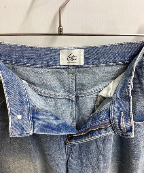 CAMPHOR WOOD（カンファーウッド）CAMPHOR WOOD (カンファーウッド) washed cut off baggy denim　/　CW0021 インディゴ サイズ:Sの古着・服飾アイテム