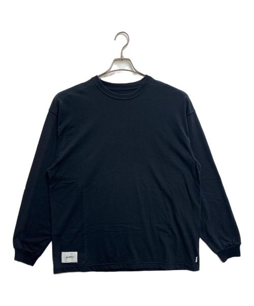 WTAPS（ダブルタップス）WTAPS (ダブルタップス) AII 03/LS/CTPL.SIGN  / バックロゴ刺繍ロングスリーブカットソー ネイビー サイズ:X02の古着・服飾アイテム