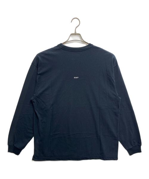WTAPS（ダブルタップス）WTAPS (ダブルタップス) AII 03/LS/CTPL.SIGN  / バックロゴ刺繍ロングスリーブカットソー ネイビー サイズ:X02の古着・服飾アイテム