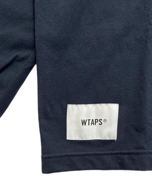 WTAPS（ダブルタップス）WTAPS (ダブルタップス) AII 03/LS/CTPL.SIGN  / バックロゴ刺繍ロングスリーブカットソー ネイビー サイズ:X02の古着・服飾アイテム