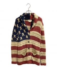 Denim & Supply Ralph Lauren（デニム＆サプライ ラルフローレン）の古着「星条旗ショールカラーカーディガン」｜ベージュ