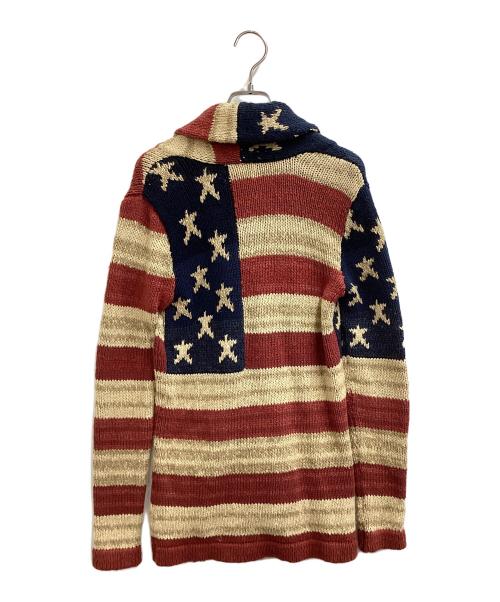 Denim & Supply Ralph Lauren（デニム＆サプライ ラルフローレン）Denim & Supply Ralph Lauren (デニム＆サプライ ラルフローレン) 星条旗ショールカラーカーディガン ベージュ サイズ:XSの古着・服飾アイテム