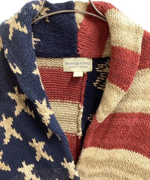 Denim & Supply Ralph Lauren（デニム＆サプライ ラルフローレン）Denim & Supply Ralph Lauren (デニム＆サプライ ラルフローレン) 星条旗ショールカラーカーディガン ベージュ サイズ:XSの古着・服飾アイテム